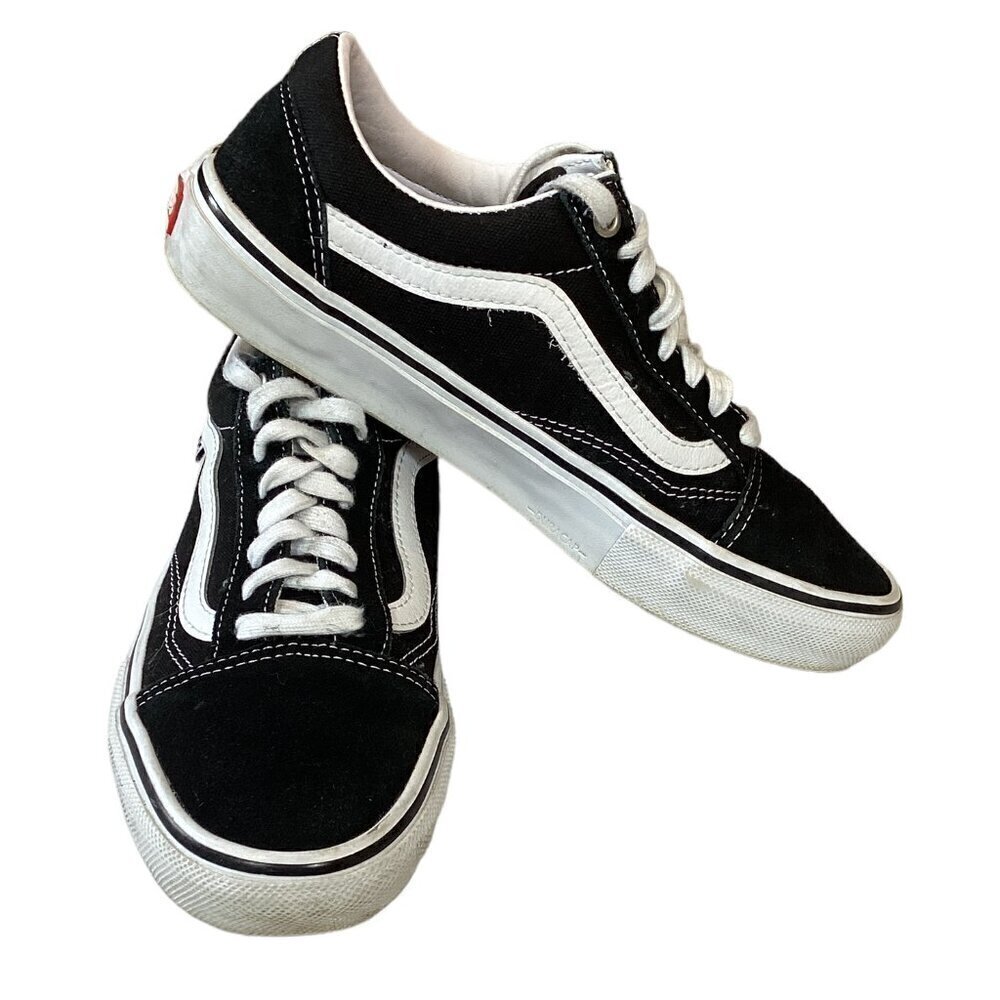 VANS Old Skool Off the Wall Skateboarding Black White Sneaker Men's 7.5‎ #294F